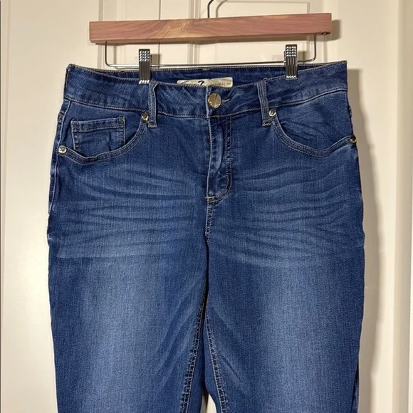 Seven7 Blue Skinny Jeans with Modern Stretch - Picture 3 of 14